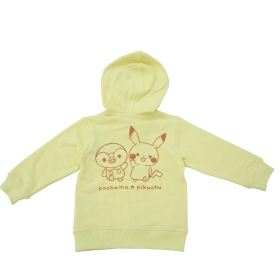 EUIC/NAIC ポケモンセンター限定 ジップパーカー Lサイズ モンポケ ジップアップパーカー イエロー 90cm／100cm／110cm ｜【公式