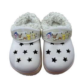 モンポケ　ボアEVAサンダル　ベージュ　13cm／14cm／15cm／16cm