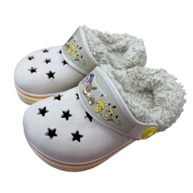 モンポケ　ボアEVAサンダル　ベージュ　13cm／14cm／15cm／16cm