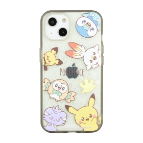 ポケピース IIIIfit Clear iPhone 14/13対応ケース グレージュ