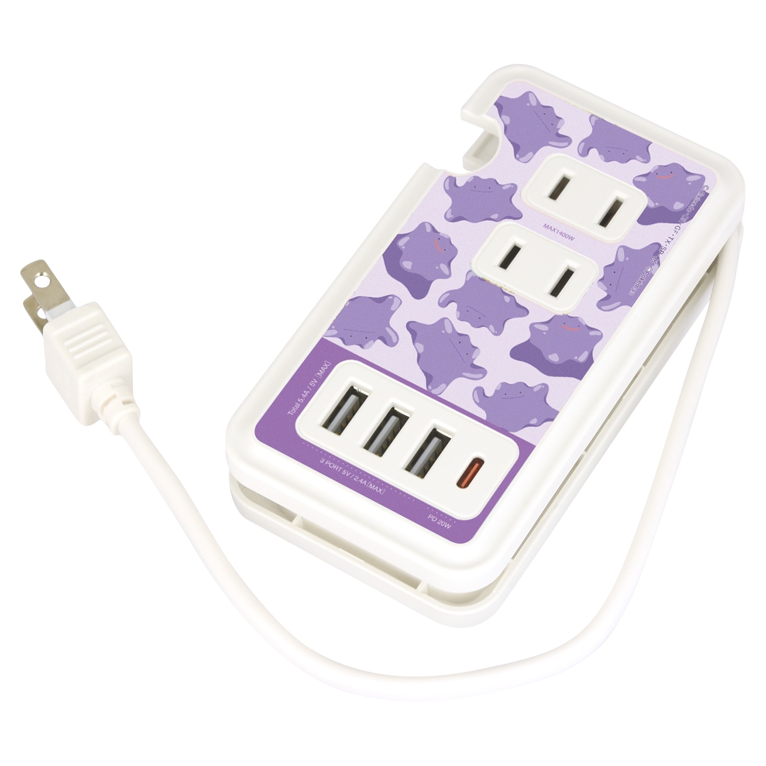 USB/USB Type-C付きACタップ メタモン ｜【公式】ポケモンセンター