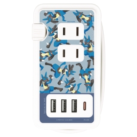 USB/USB Type-C付きACタップ ルカリオ