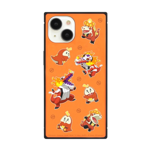 iPhone15/14/13対応スクエアガラスケース　レッド