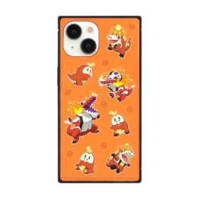 iPhone15/14/13対応スクエアガラスケース　レッド