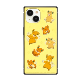 iPhone15/14/13対応スクエアガラスケース オレンジ