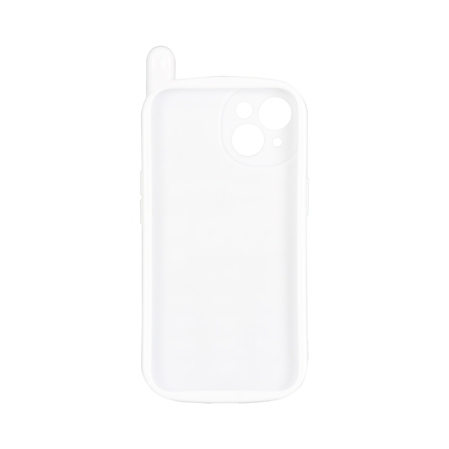 ポケピース　iPhone15/14対応レトロガラケー風ケース　ホワイト