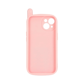 ポケピース iPhone15/14対応レトロガラケー風ケース ピンク