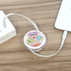 PD60W対応 USB2.0 リール式Type-Cケーブル ニャオハ&ホゲータ&クワッス
