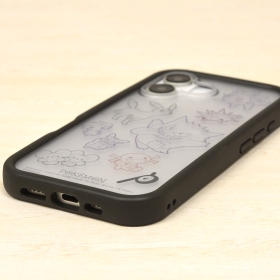 iPhone16対応プランプフレームケース　ブラック
