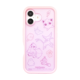 iPhone16対応プランプフレームケース ピンク