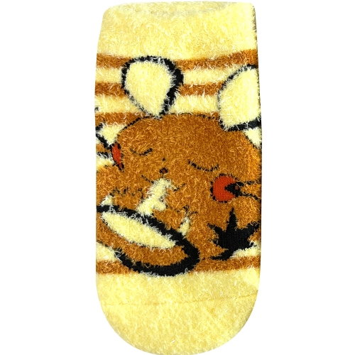 もっこもこ靴下　デデンネ　ボーダー　キッズ（13～18cm)
