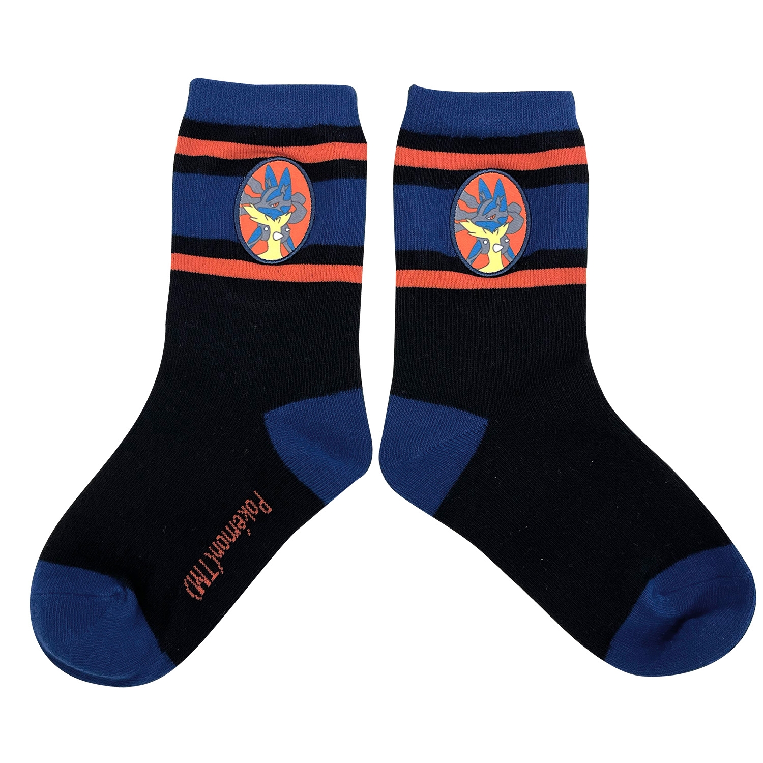 プリントワッペンソックス　メガルカリオ　ジュニア（15～21cm）