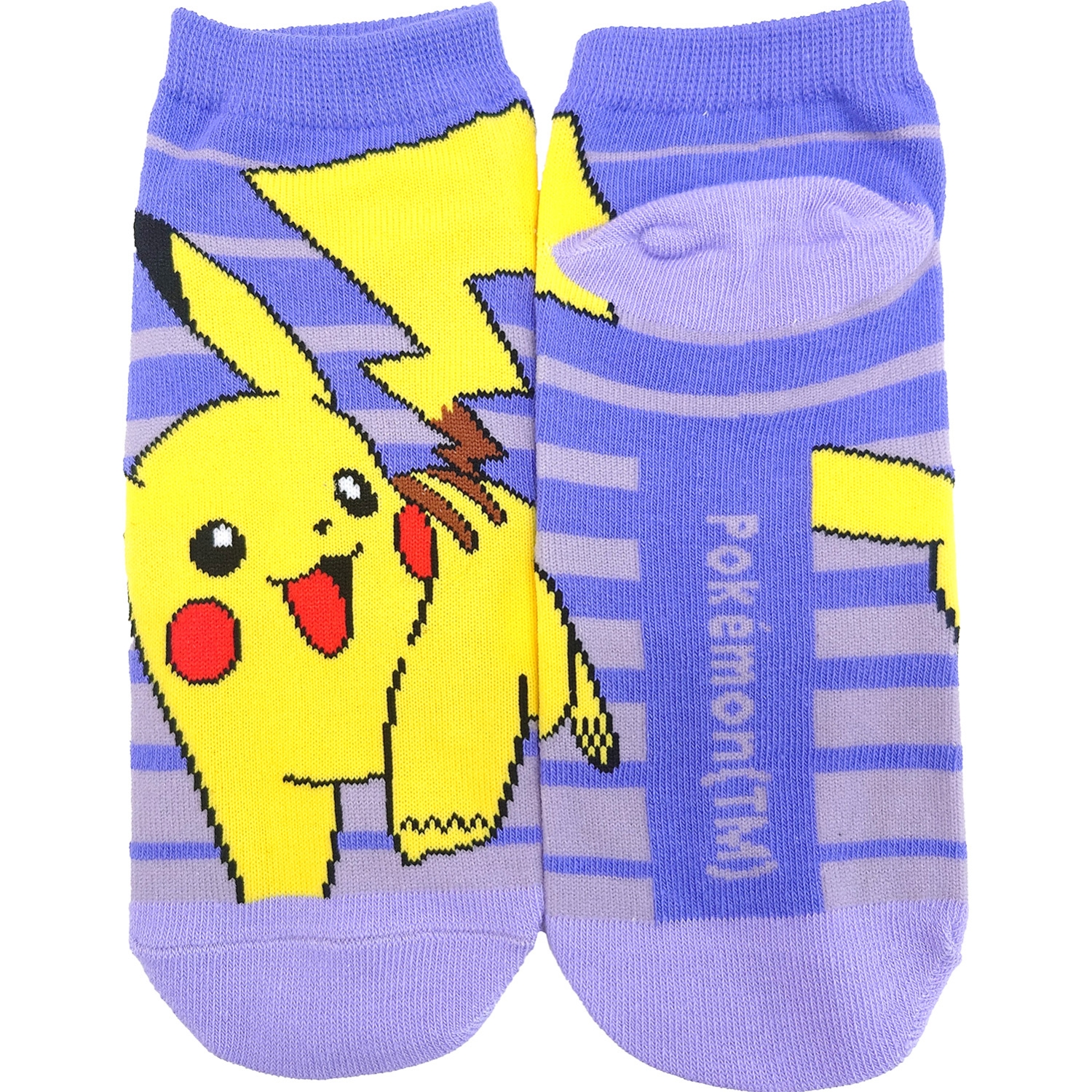 キャラックス　ピカチュウ　ボーダー　レディース（23～25cm）