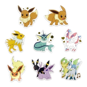 POKEMON FLAKE SEALS/イーブイとその進化形