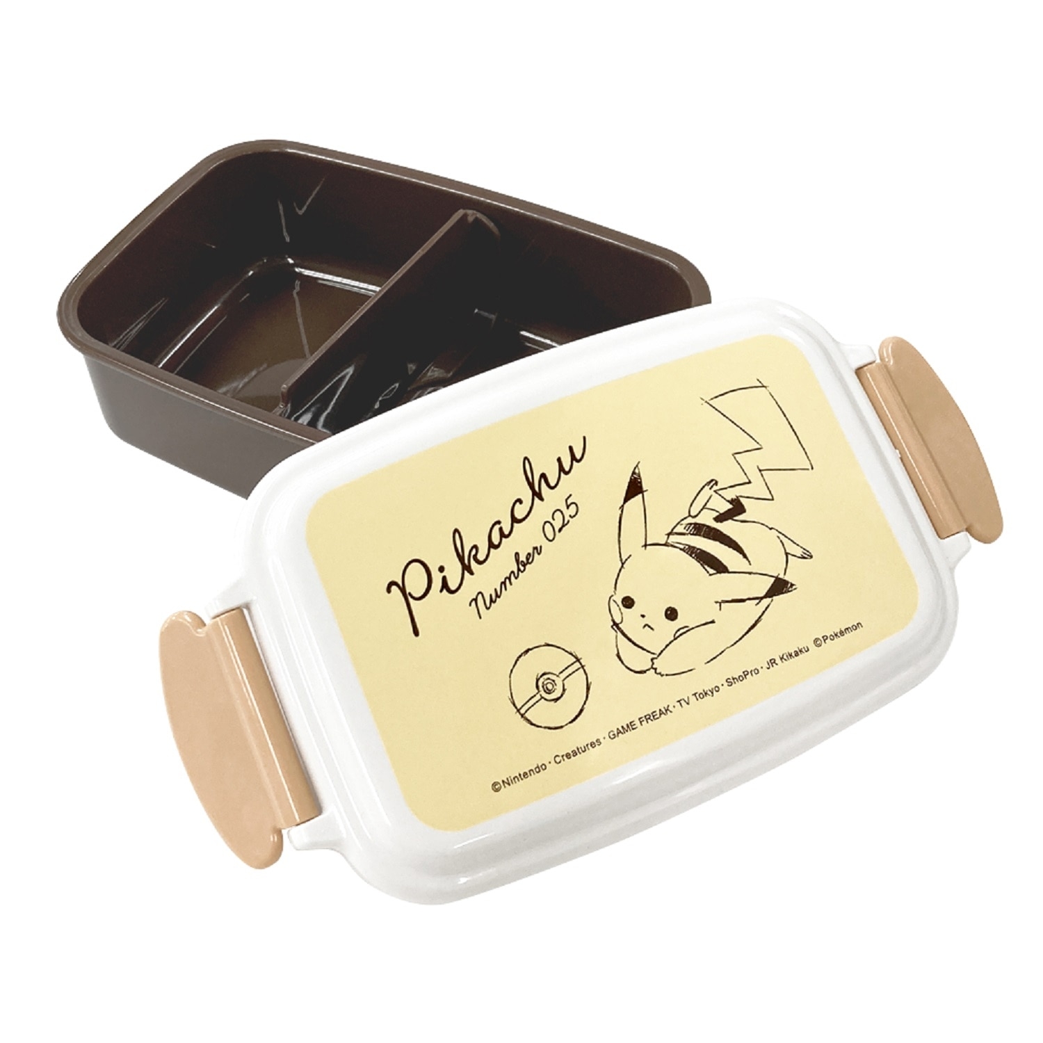1段ランチボックス500ml「Pikachu number025」イエロー