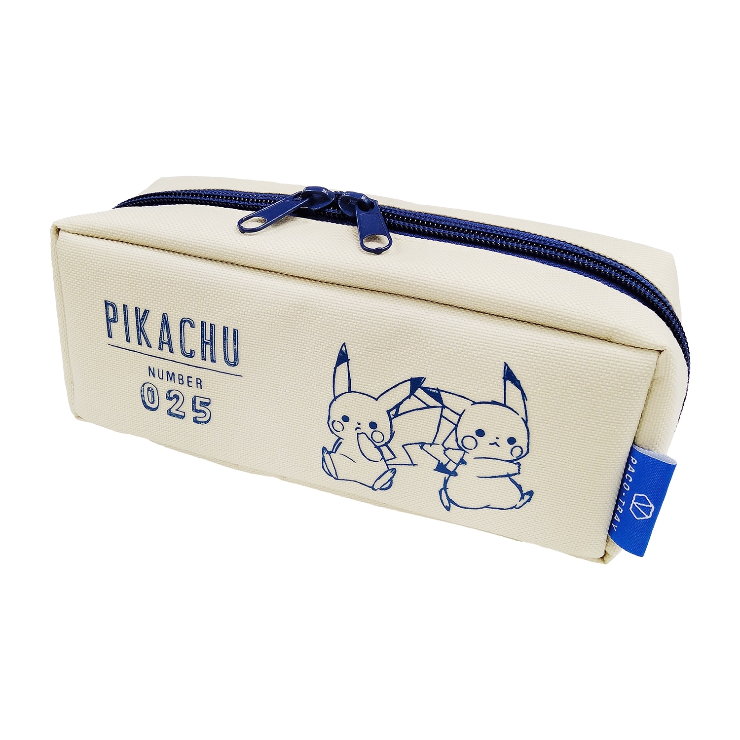 パコトレーペンケースビッグキャパ「Pikachu number025」アイボリー