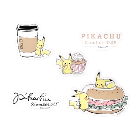 ミニデココラージュシール「Pikachu number025」CAFE