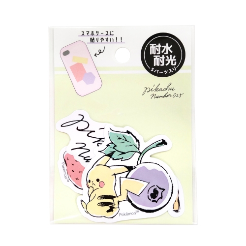 ミニデココラージュシール「Pikachu number025」FRUITS