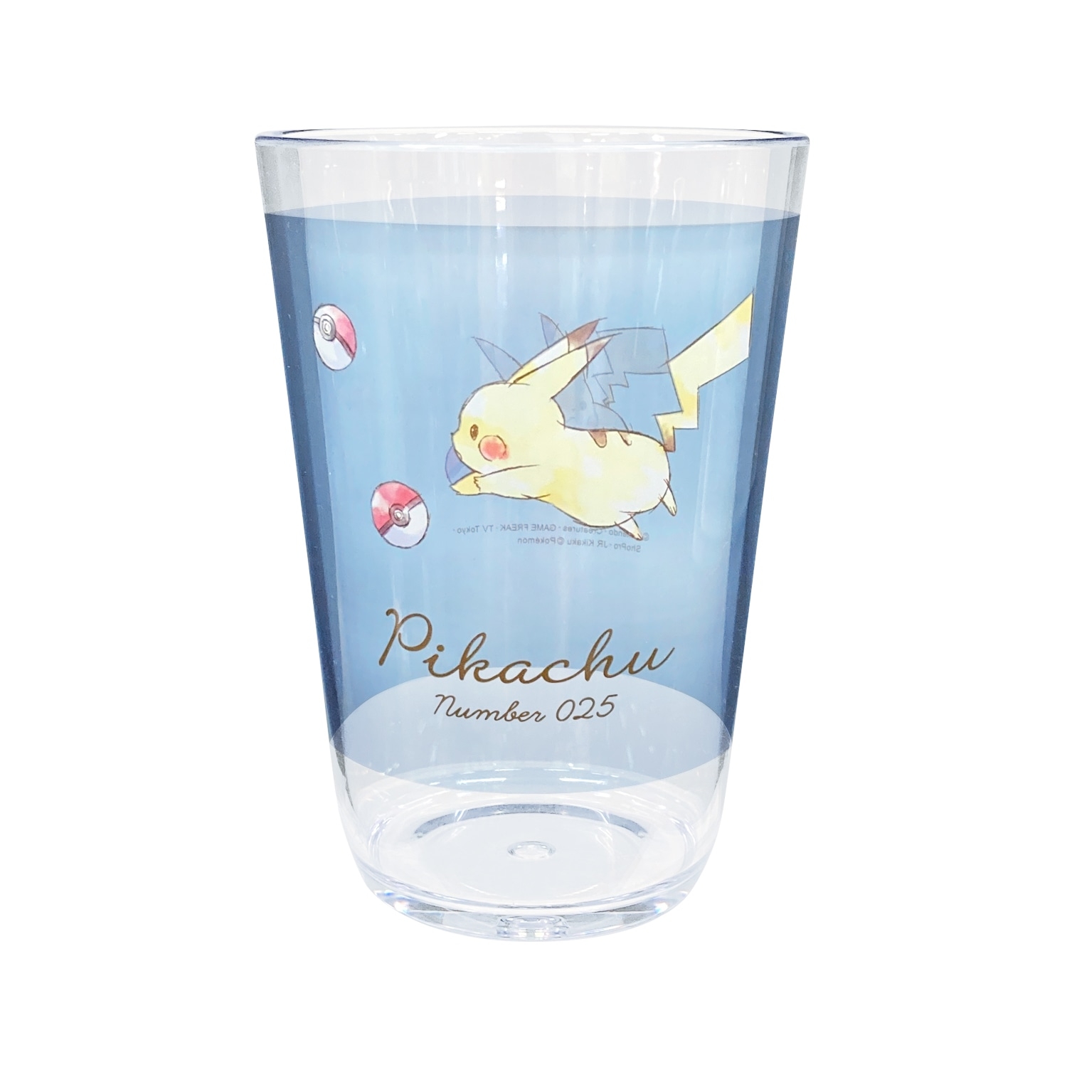クリアタンブラー４５０ＭＬ「Pikachu number025」おでかけ日和＿ワンポイント