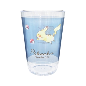 クリアタンブラー450ML「Pikachu number025」おでかけ日和_ワンポイント