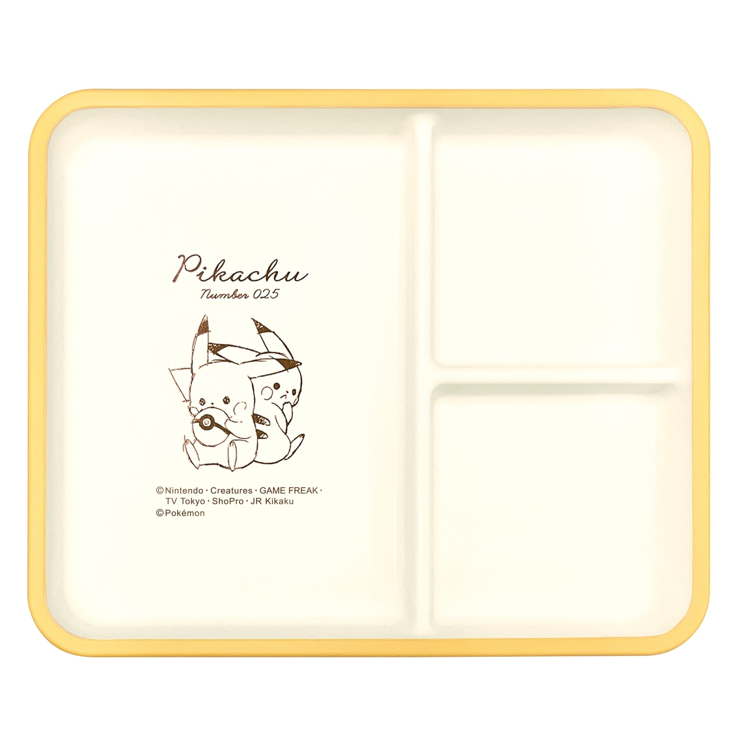 スクエアプレート「Pikachu number025」ピカチュウ