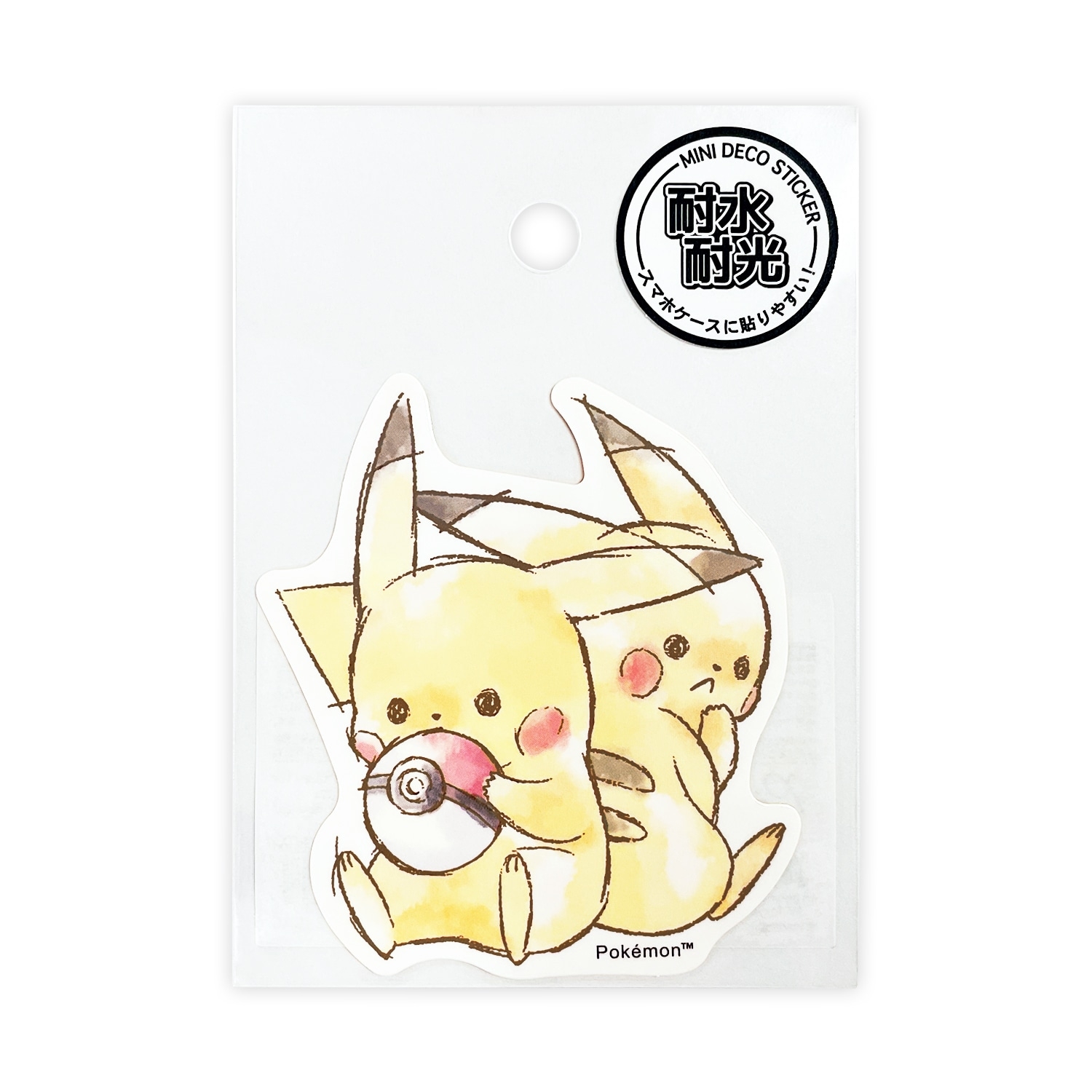 ミニデコステッカー「Pikachu number025」ピカチュウ　なかよし