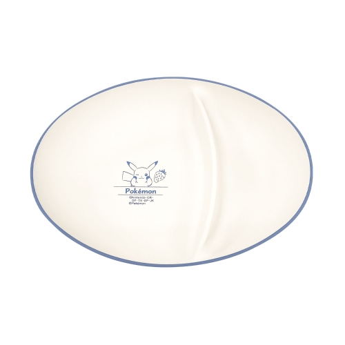オーバルプレート仕切り付／ピカチュウ　いちご