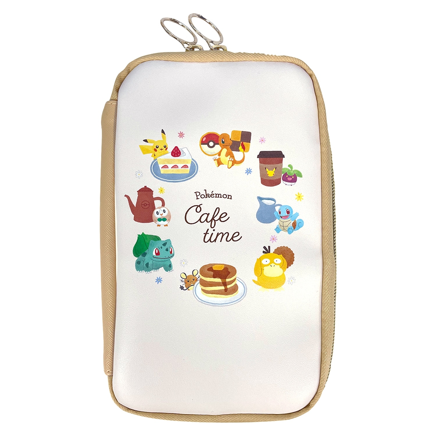 フラットマルチケース／ＣＡＦＥ　ＴＩＭＥ＿ワンポイント
