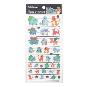 4SIZE STICKERS/ポケモンカントー地方 ｜【公式】ポケモン