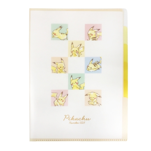 ピカチュウ5インデックスクリアファイル「Pikachu number025