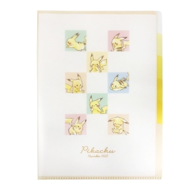 ピカチュウ5インデックスクリアファイル「Pikachu number025