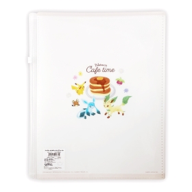 ファスナー付き6ポケットクリアファイル/CAFE TIME_整列