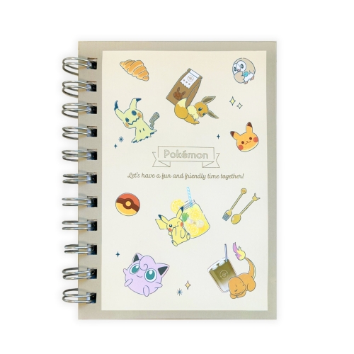【ポケモン×ポケセン限定】『アイテムアイコン/藍色』ふろしき＆布貼りリングノート ポケモン×ポケセン限定】『アイテムアイコン/藍色』ふろしき＆布