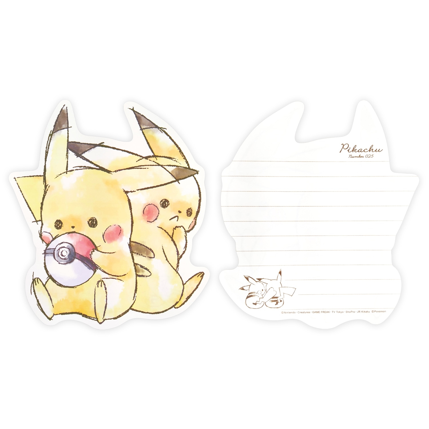 ダイカットレター「Pikachu number025」ピカチュウ　チラシ