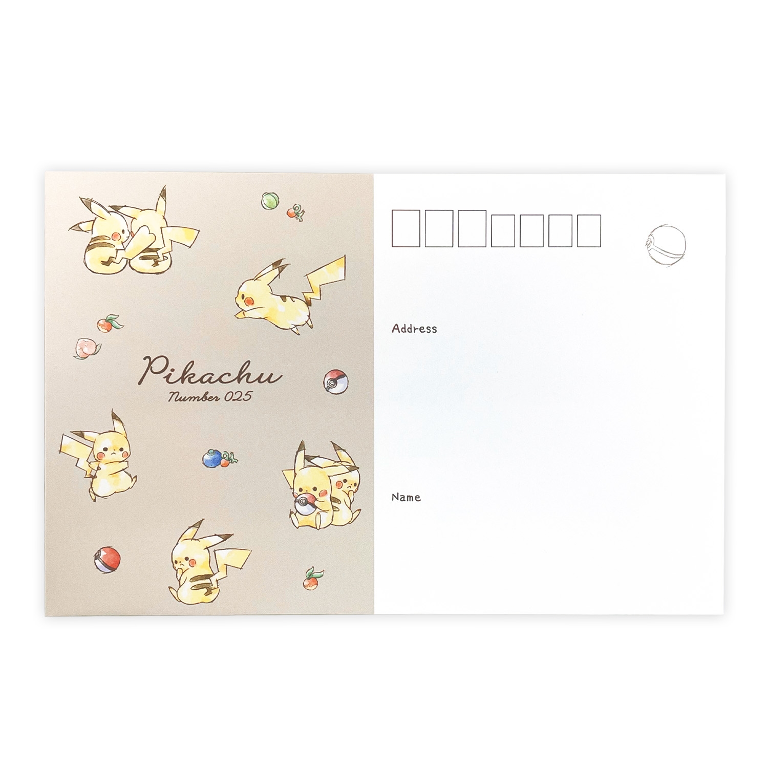ダイカットレター「Pikachu number025」ピカチュウ　チラシ