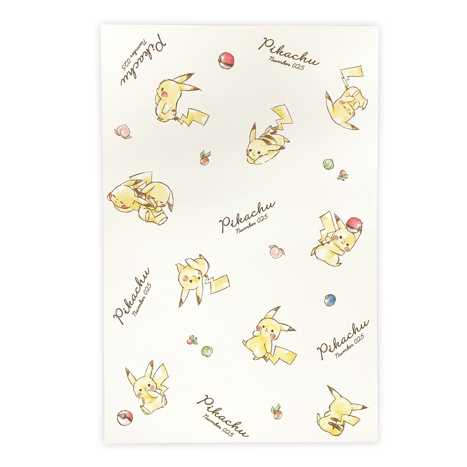 ダイカットレター「Pikachu number025」ピカチュウ　チラシ