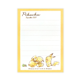 ミニメモ「Pikachu number025」ピカチュウ チラシ