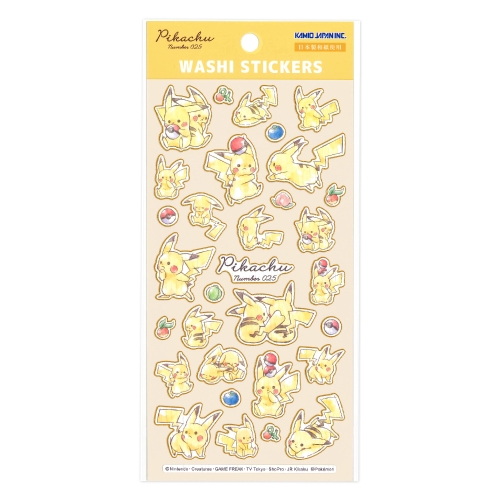 WASHI STICKERS／ピカチュウ＿ダイカット ｜【公式】ポケモン