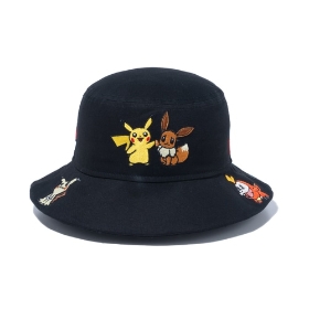 NEW ERA Youth Bucket01 ALLOVER BLK ML