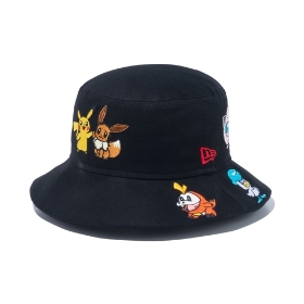 NEW ERA Youth Bucket01 ALLOVER BLK ML