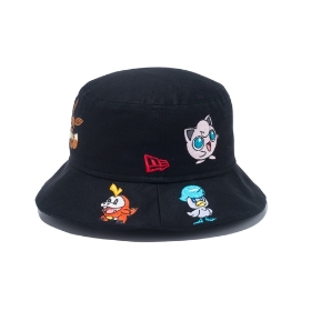 NEW ERA Youth Bucket01 ALLOVER BLK ML