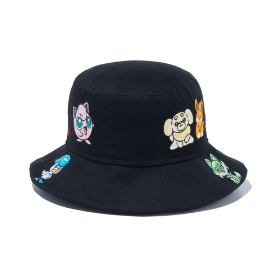 NEW ERA Youth Bucket01 ALLOVER BLK ML