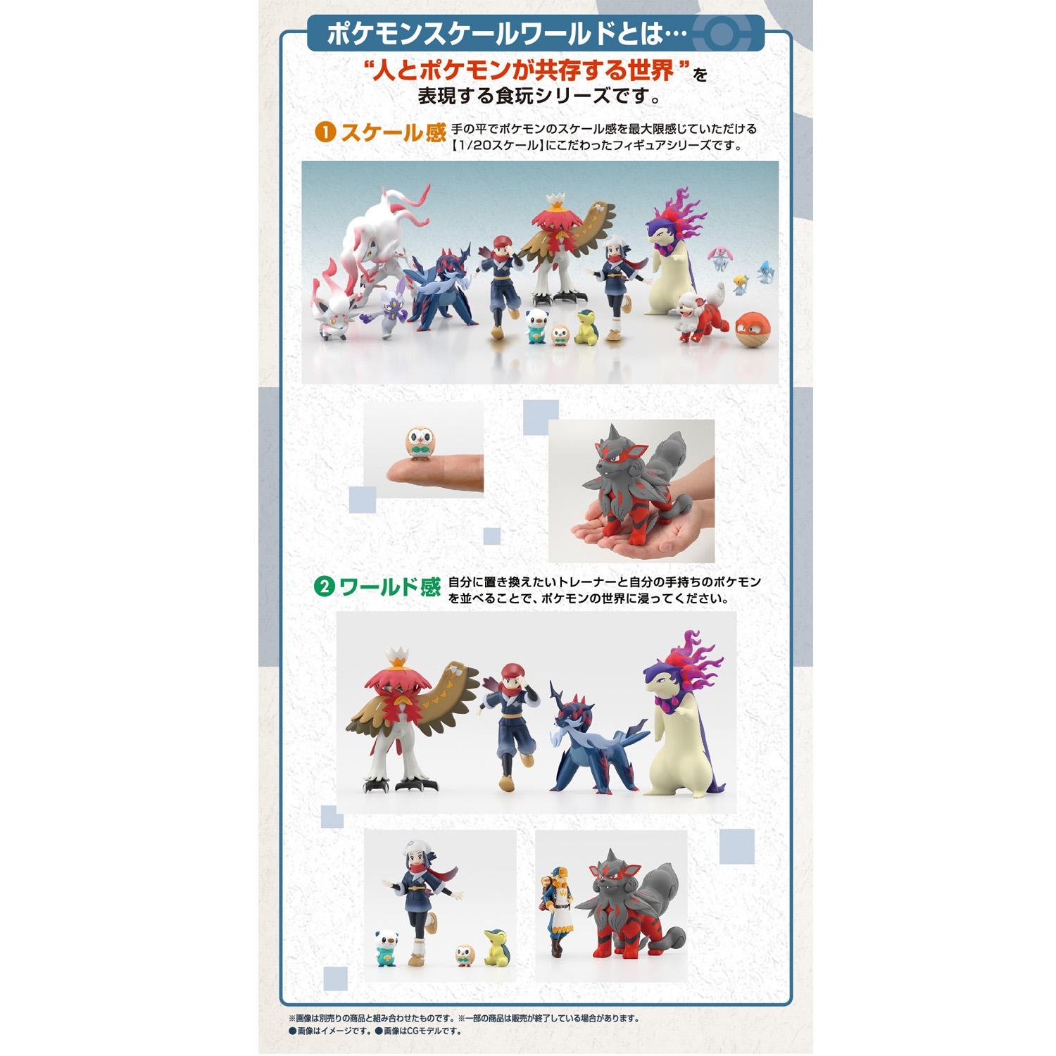 ポケモンスケールワールド ヒスイ地方 ウォロ&ウインディ(ヒスイのすがた)