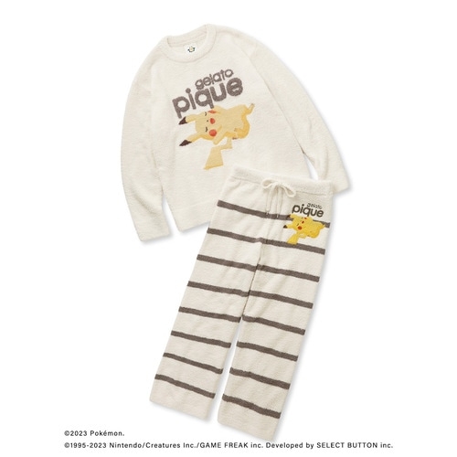 gelato pique】ベビモコジャガードプルオーバー＆ロングパンツセット