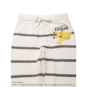 【gelato pique】【メンズ】ベビモコジャガードプルオーバー&ロングパンツセット アイボリー M/L