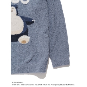 【gelato pique】【メンズ】ベビモコジャガードプルオーバー＆ロングパンツセット　ネイビー　M/L