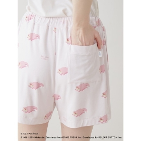 【gelato pique】接触冷感プリントTシャツ＆ショートパンツセット　ピンク