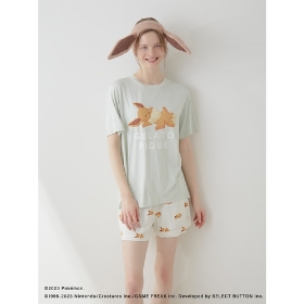 【gelato pique】接触冷感プリントTシャツ&ショートパンツセット ミント