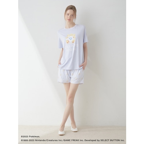 gelato pique】接触冷感プリントTシャツ＆ショートパンツセット