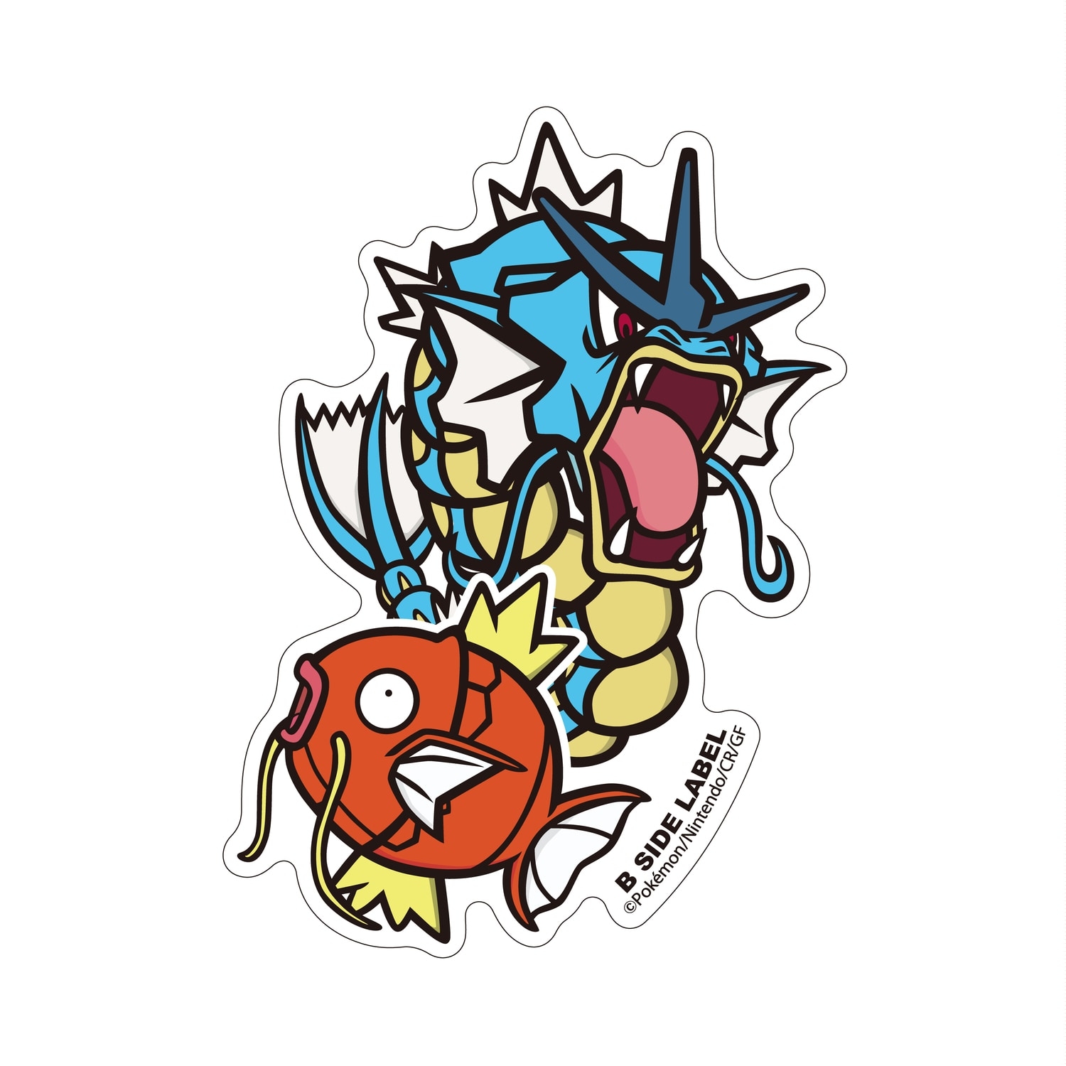 B-SIDE LABELポケモンステッカー　コイキング＆ギャラドス
